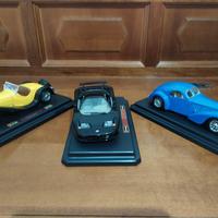 set 3 modellini auto da collezione Bburago
