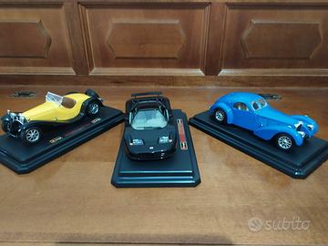set 3 modellini auto da collezione Bburago