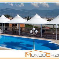 Gazebo 3X5 WIND PLUVIO con grondaia 5x3 nuovi box