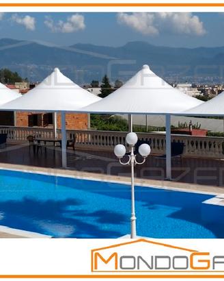 Gazebo 4X5 WIND PLUVIO con grondaia 4x5 nuovi box