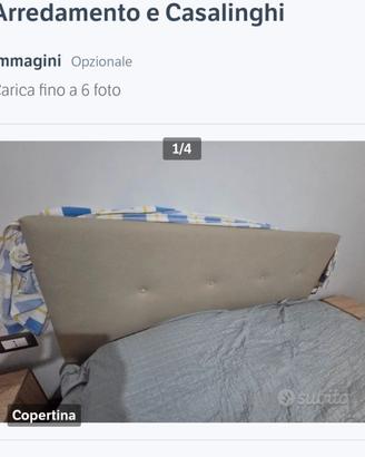 letto matrimoniale con cassettone 