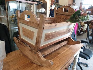 Culla in legno epoca '800 ideale come fioriera