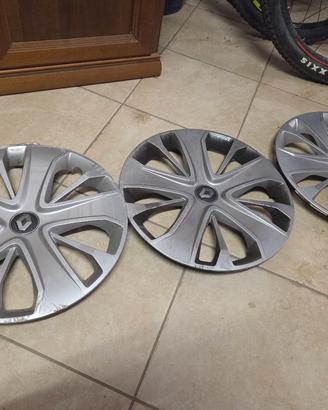 3 Copricerchi Originali Renault Clio 4 15 pollici
