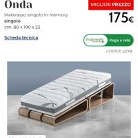 materasso singolo