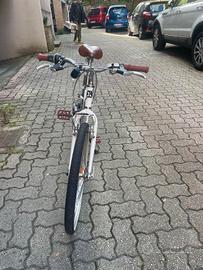 bicicletta di colore bianco