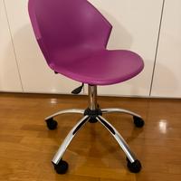 Sedia da scrivania rosa