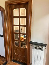 PORTE LEGNO MASSELLO E VETRO MOLATO
