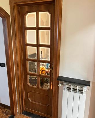 PORTE LEGNO MASSELLO E VETRO MOLATO