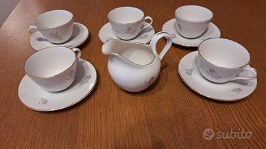Set tazzine Korok + lattiera, 6 tazzine+5 piattini