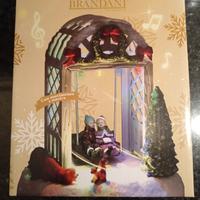 altalena di Natale con luci e musica 