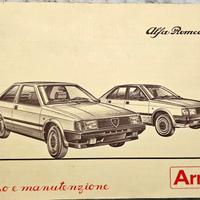 LIBRETTO USO MANUTENZIONE ALFA ROMEO ARNA