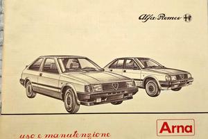 LIBRETTO USO MANUTENZIONE ALFA ROMEO ARNA