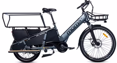 Bicicletta Cargo bike elettrica longtail Moma Bike