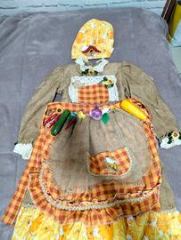 vestito carnevale bimba Fruttivendola anni 6