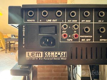 MIXER LEM PIU’ CASSE PASSIVE