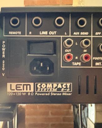 MIXER LEM PIU’ CASSE PASSIVE