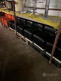 Set di poltroncine in ecopelle anni 70