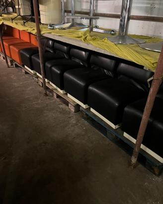 Set di poltroncine in ecopelle anni 70