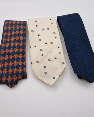 3 cravatte vintage Terital Rhodiatoce  anni ‘60/70