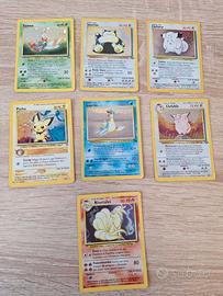 Carte pokemon edizione 1995