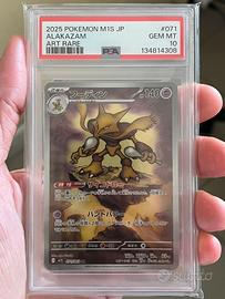 Carta Pokemon Alakazam PSA 10
