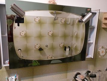 Mobiletto specchio bagno- lavabo + colonna