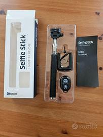 Selfie stick con telecomando bluethoot