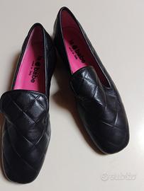 scarpe donna in nappa nera 