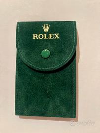 Rolex Porta Orologio Singolo In Velluto Verde New