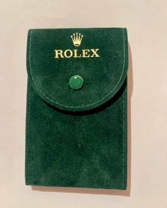 Rolex Porta Orologio Singolo In Velluto Verde New
