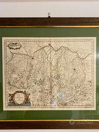 Mappa territorio di Parma e Piacenza 1640