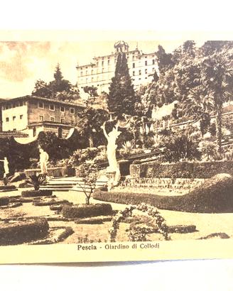 D’epoca Giardino di Collodi Pescia viaggiata 1928