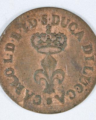 1 Soldo 1826 - Carlo L di Borbone Ducato di Lucca