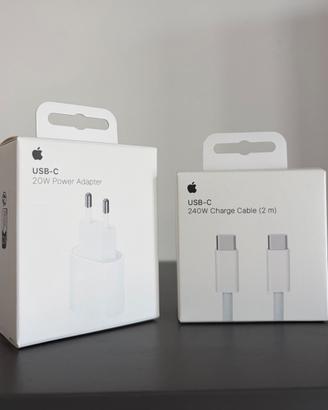 NUOVI Apple Alimentatore 20W + Cavo Type-C 2M