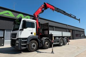 MAN 35.470 TGS Cassone ribaltabile + Gru Fassi F48