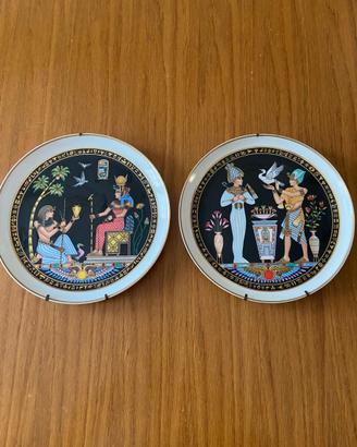 Coppia Piatti da Collezione Antico Egitto