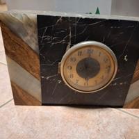 Orologio da tavolo vintage in marmo stile Art Déco