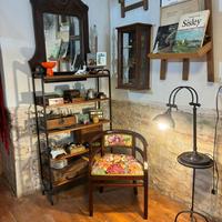sedia a pozzetto in noce