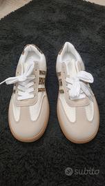scarpe marrone/beige, nuovo. Tg 38,5.  Alla moda.