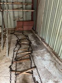 Scala a catene con pioli in legno 12 metri