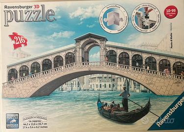 Ravensburger - Puzzle 3D, Ponte di Rialto, Venezia