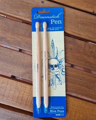 Drumstick Pen - Penne in legno da batterista 