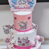 torta decorativa compleanno hallo kitty