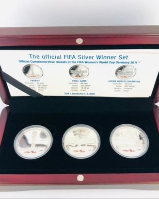 Germania raro cofanetto official FIFA Silver Set.
