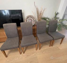 Set 4 sedie sfoderabili IKEA modello Henriksdal