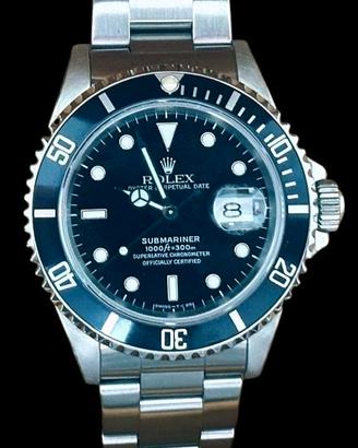 Rolex Sub data 40 16610 trizio like new 1992 full