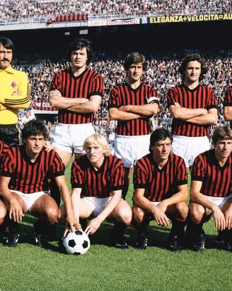 fotografia formazione Milan 10 scudetto 1979