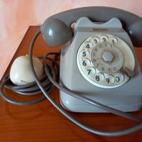 Telefono Fisso Vintage a DiscoRotella bigrigio