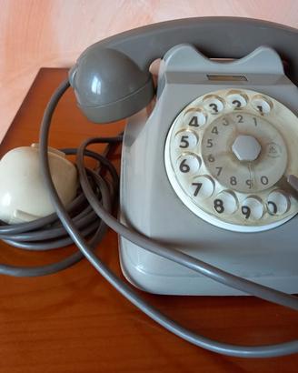 Telefono Fisso Vintage a DiscoRotella bigrigio