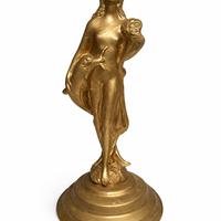 Statua in Ottone Massiccio 5 Kg  Figura Femminile